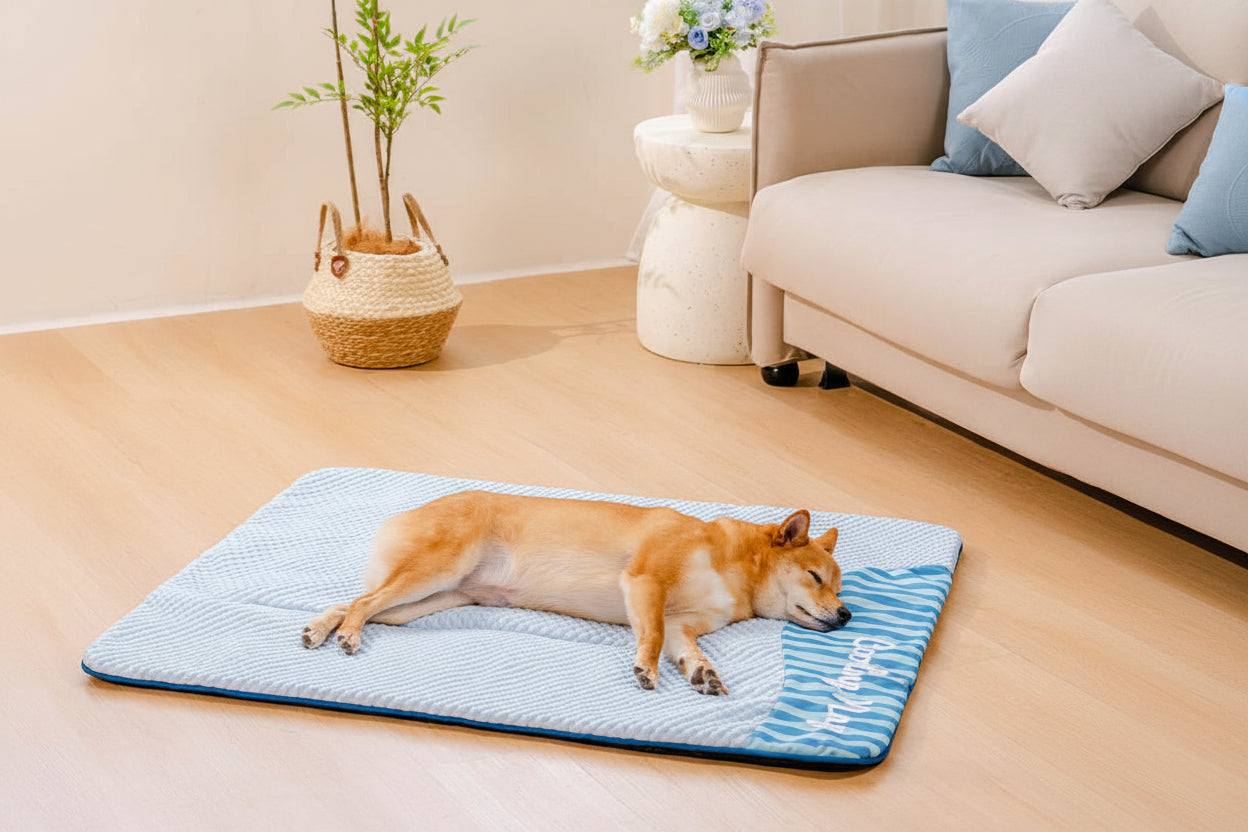 Cooling Dog Mat | Large Washable Non-Slip Bed | Breathable Lightweight Design for Summer 3