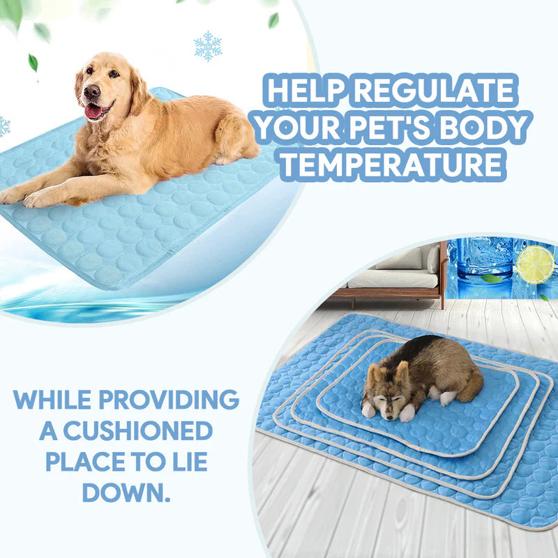 Cooling Dog Mat | Pressure-Activated Gel Pet Bed | Comfortable Portable Cooling Solution 2