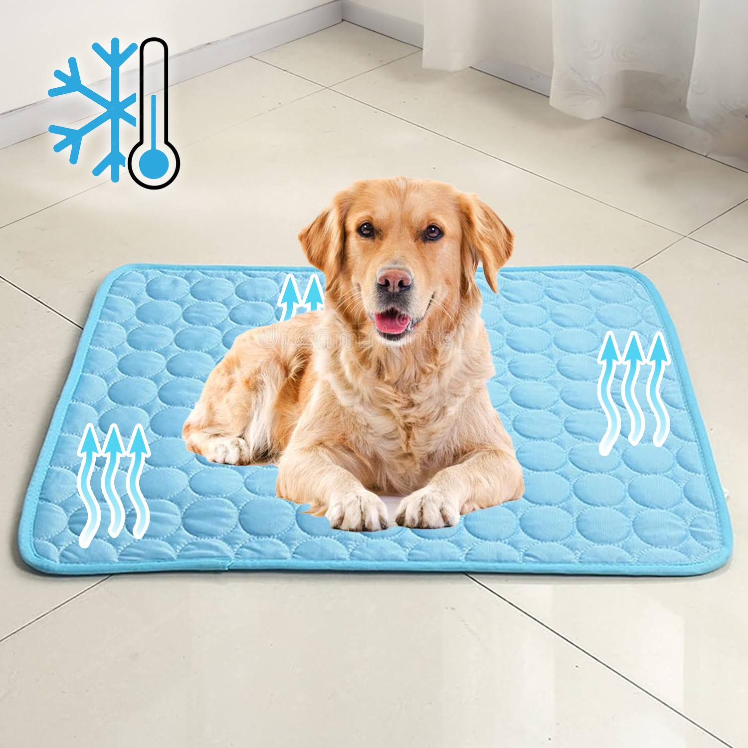 Cooling Dog Mat | Pressure-Activated Gel Pet Bed | Comfortable Portable Cooling Solution 8