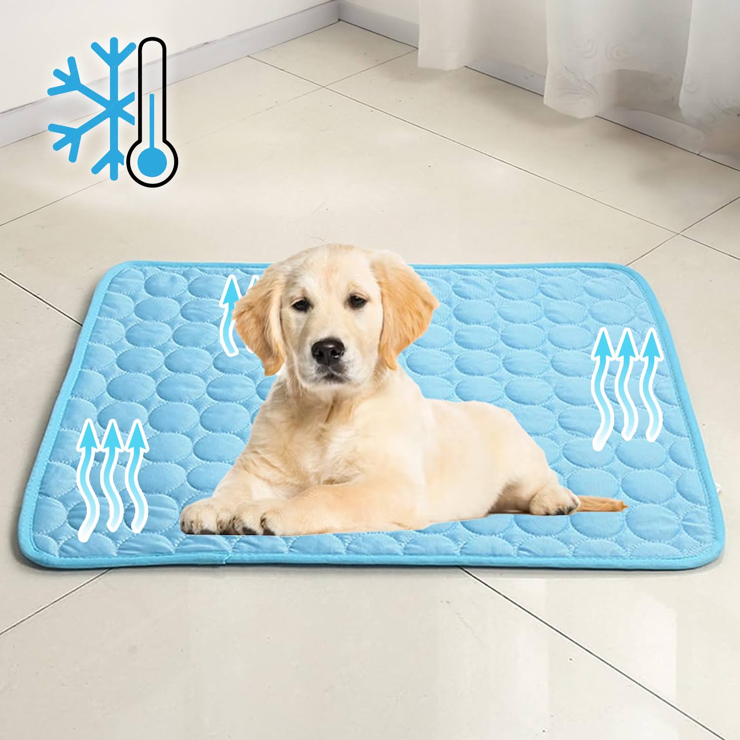 Cooling Dog Mat | Pressure-Activated Gel Pet Bed | Comfortable Portable Cooling Solution 9