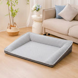 Cooling Ice Silk Dog Bed | Supportive Non-Slip Pet Lounger for Comfortable Resting 8