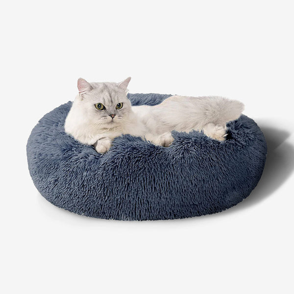 Cozy Plush Cat Bed | Ultra-Soft Calming Retreat | Non-Slip Design for Anxious Cats 1