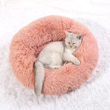 Cozy Plush Cat Bed | Ultra-Soft Calming Retreat | Non-Slip Design for Anxious Cats 3