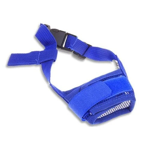 Dog Adjustable Nylon Muzzle | Breathable Mesh Mouth Cover for Comfort 2