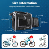 Dog Bicycle Basket Front | Expandable Lightweight Carrier for Small Pets 1