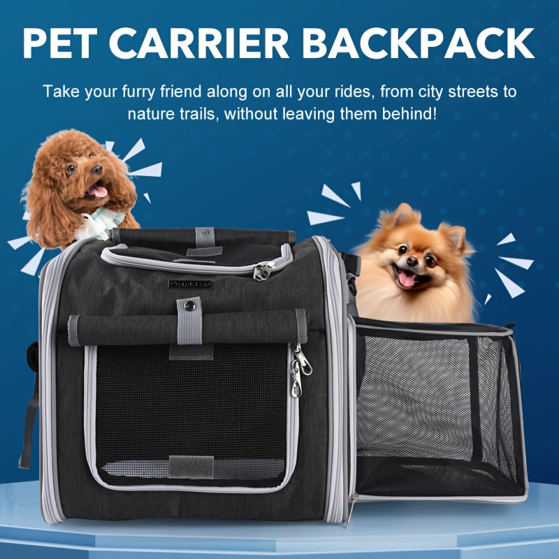 Dog Bicycle Basket Front | Expandable Lightweight Carrier for Small Pets 4