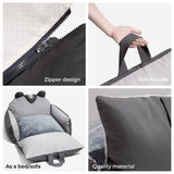 Dog Car Seat Bed | Plush Multifunctional Pet Car Seat | Cozy Safety Booster Seat 2