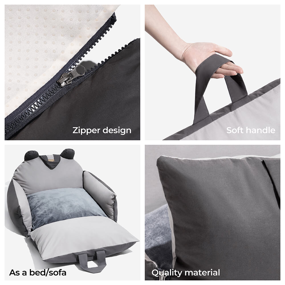 Dog Car Seat Bed | Plush Multifunctional Pet Car Seat | Cozy Safety Booster Seat 2
