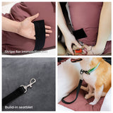 Dog Car Seat Bed | Plush Multifunctional Pet Car Seat | Cozy Safety Booster Seat 3