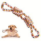 Dog Chew Toy | Natural Cotton Rope Tug Toy for Medium and Large Breeds | Durable and Non-Toxic 7