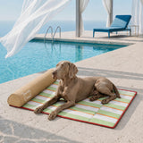 Dog Cooling Mat | Lightweight Portable Chill Nest | Comfortable Striped Design 1