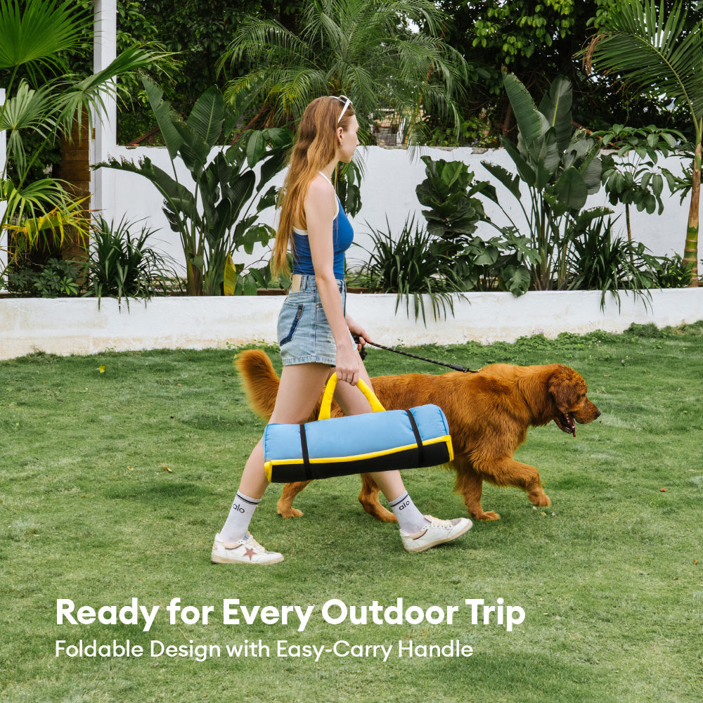 Dog Cooling Mat | Lightweight Portable Chill Nest | Comfortable Striped Design 6