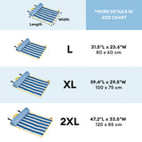 Dog Cooling Mat | Lightweight Portable Chill Nest | Comfortable Striped Design 7