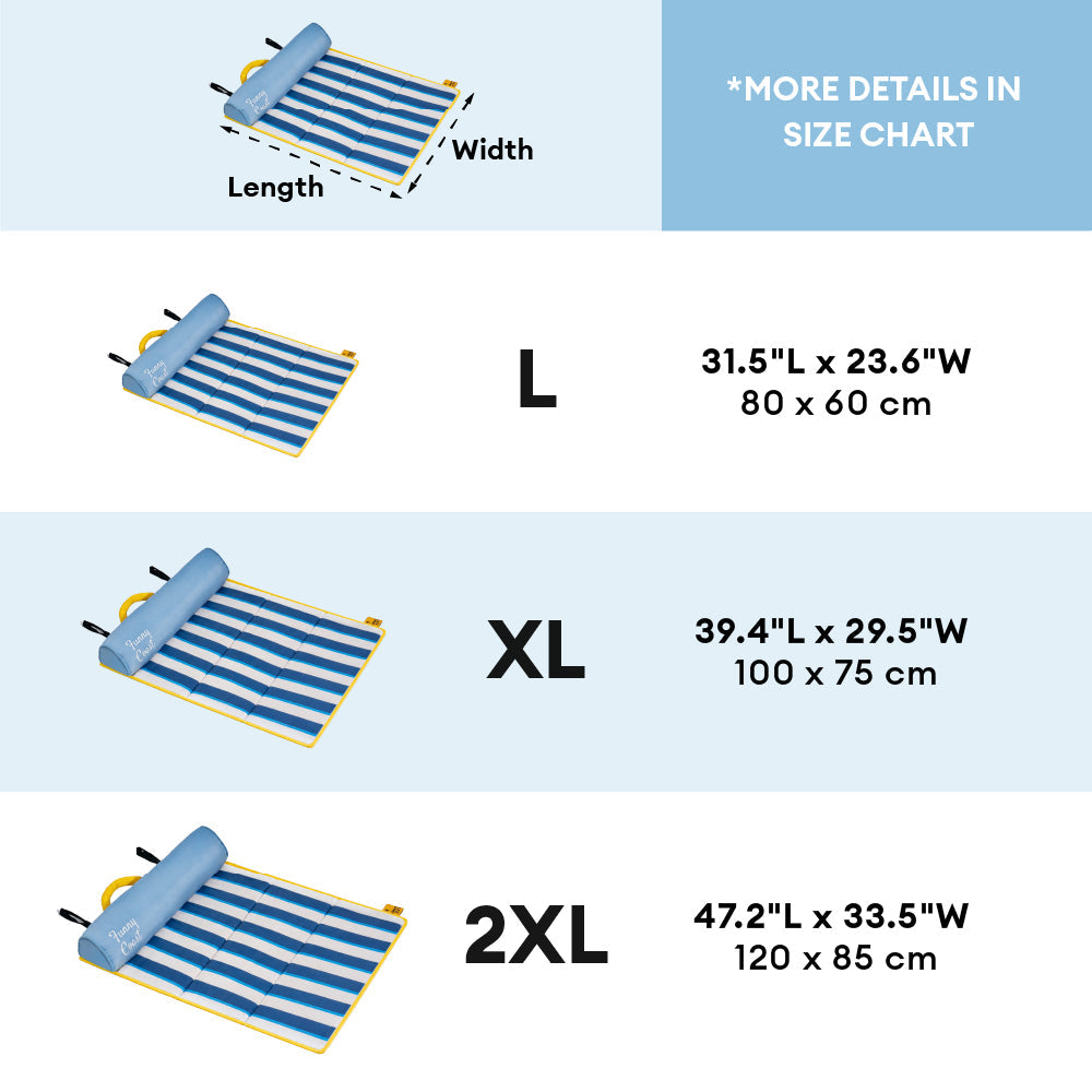 Dog Cooling Mat | Lightweight Portable Chill Nest | Comfortable Striped Design 7