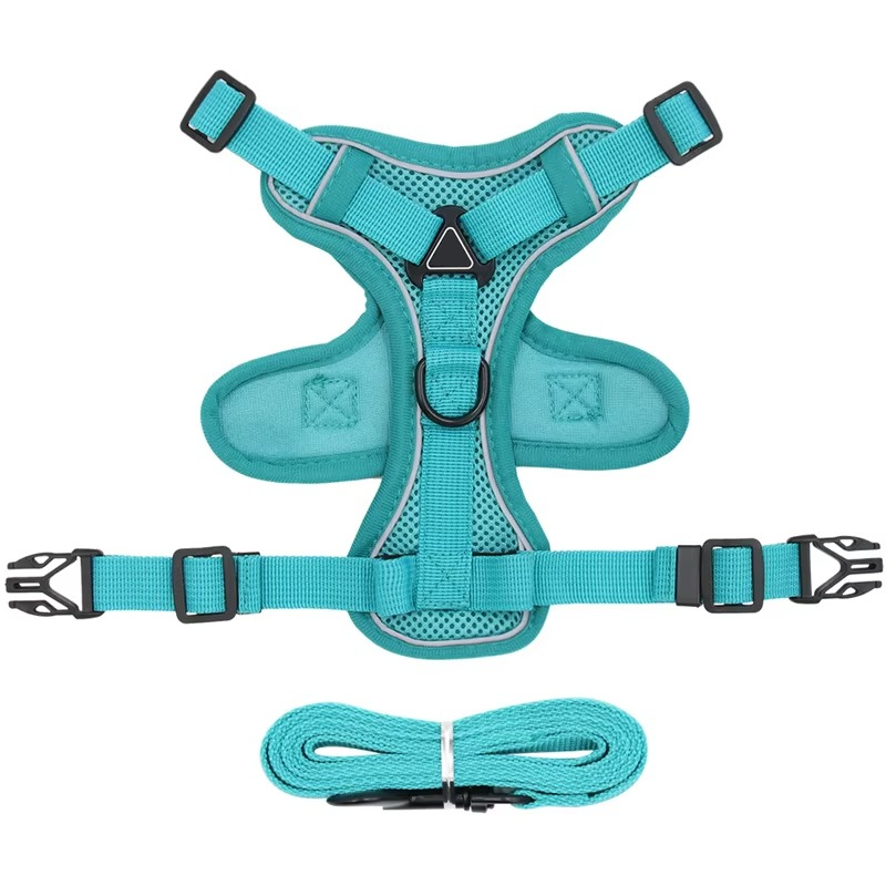 Dog Harness and Leash Set | Breathable Mesh Vest with Reflective Strips | Comfortable Adjustable Fit 2
