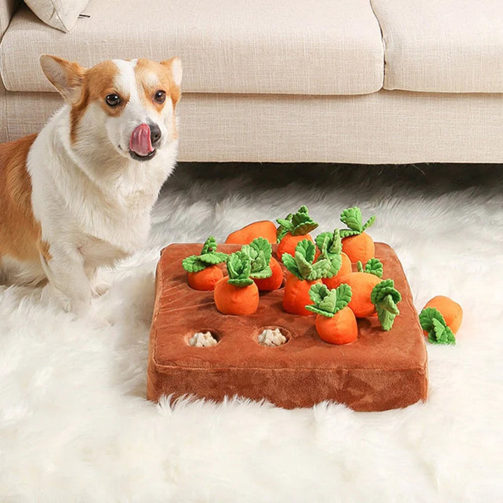 Dog Puzzle Toy | Durable Interactive Carrot Design for Mental Stimulation | Engaging Pet Enrichment 0