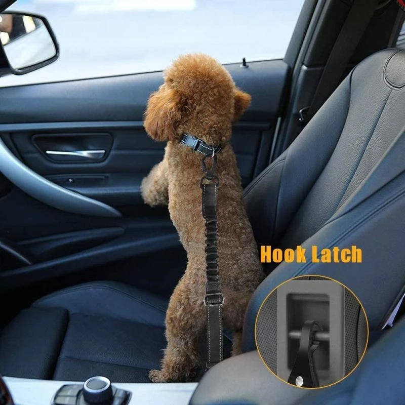 Dog Safety Gear Heavy Duty Nylon Dog Car Seat Belt | Adjustable Comfortable Restraint for Secure Travel 2