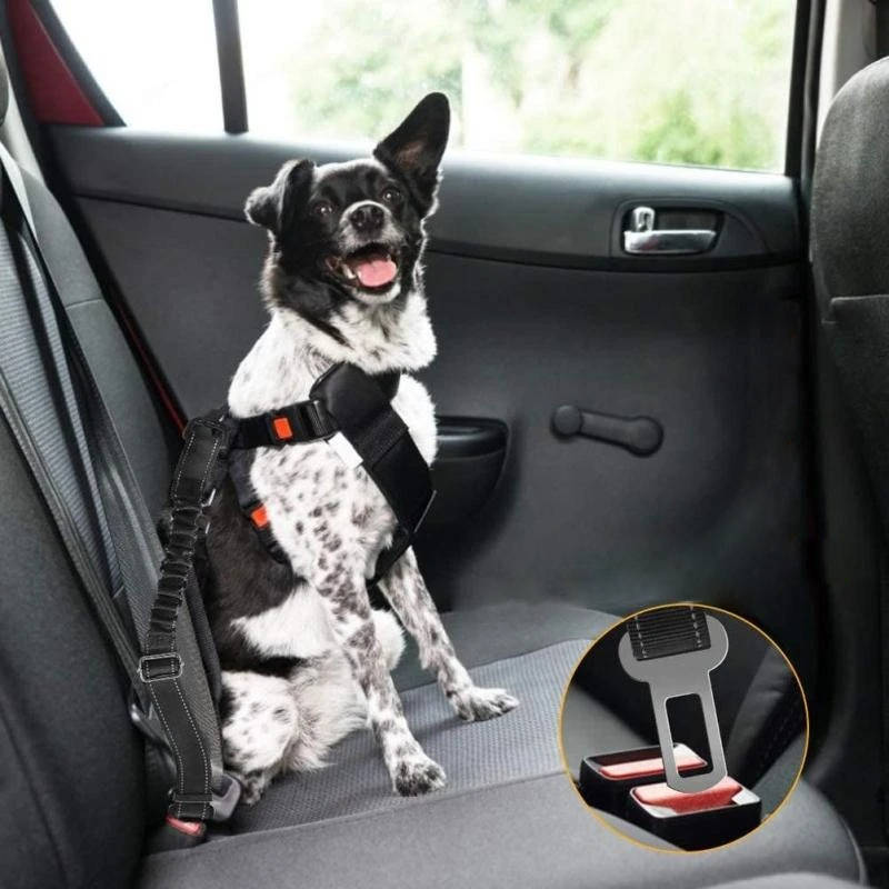 Dog Safety Gear Heavy Duty Nylon Dog Car Seat Belt | Adjustable Comfortable Restraint for Secure Travel 3
