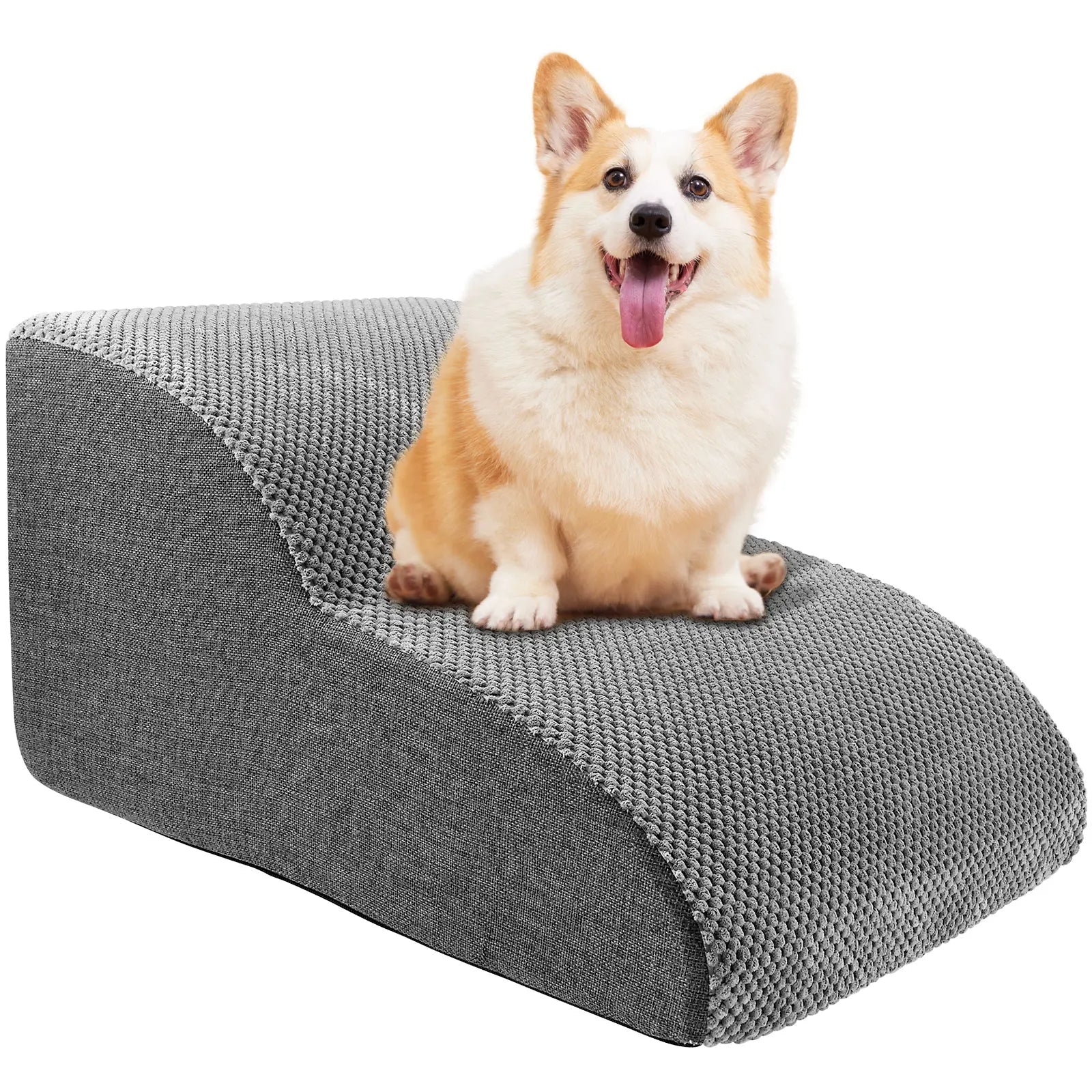 Dog Steps for Bed | High-Density Foam Dog Stairs | Soft and Sturdy Pet Steps for Easy Mobility 1