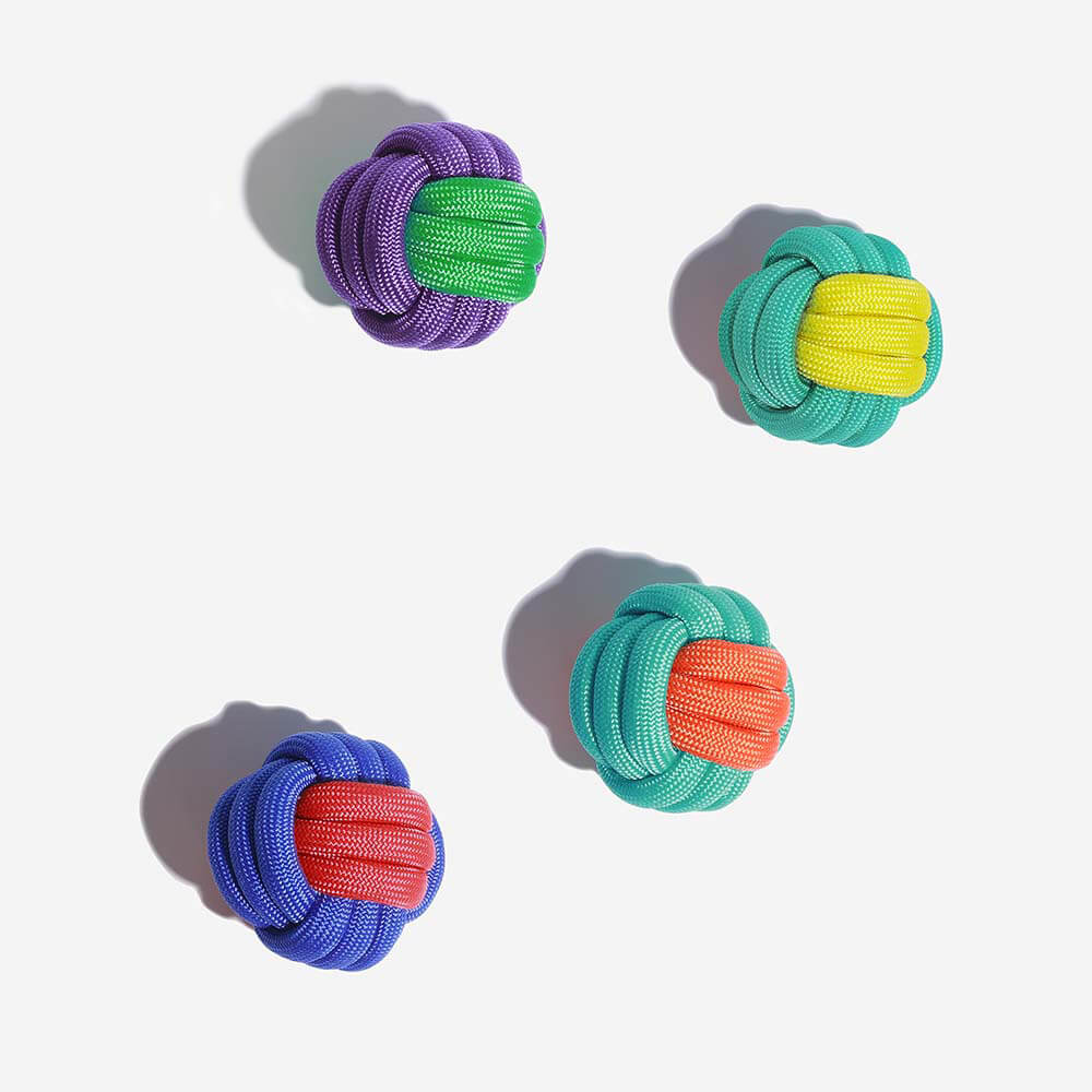 Dog Toy | Durable Braided Polypropylene Fetch Ball | Colorful Interactive Play Toy 4