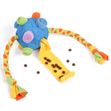 Dog Toy | Durable Fabric Snuffle Ball | Interactive 2-in-1 Tug-of-War Toy | Engaging Multi-Colored Design 2