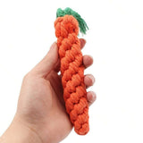 Dog Toy | High-Quality Cotton Rope Carrot Shape | Durable Chew Toy for Dental Health 2