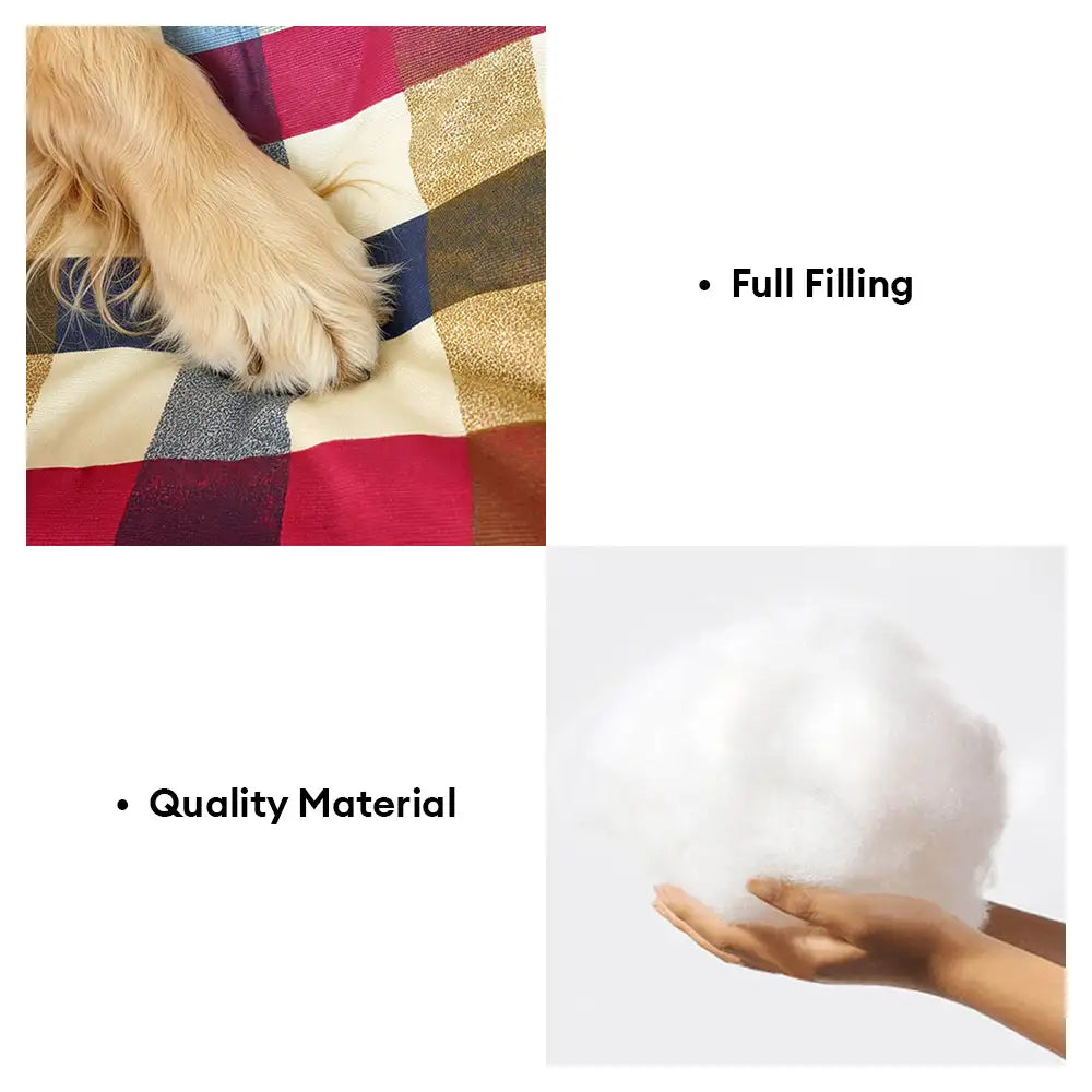 Dog's Breathable Cotton Canvas Sofa Bed | Cozy Scratch-Resistant Pet Lounge 4