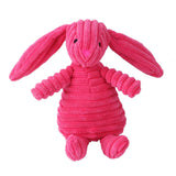 Dog's Durable Corduroy Plush Toy | Squeaky Fun Animal Chew Toy 10