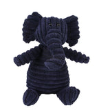 Dog's Durable Corduroy Plush Toy | Squeaky Fun Animal Chew Toy 6