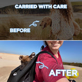 Dog's Durable Fabric Backpack Carrier | Comfortable Outdoor Adventure Pack 6