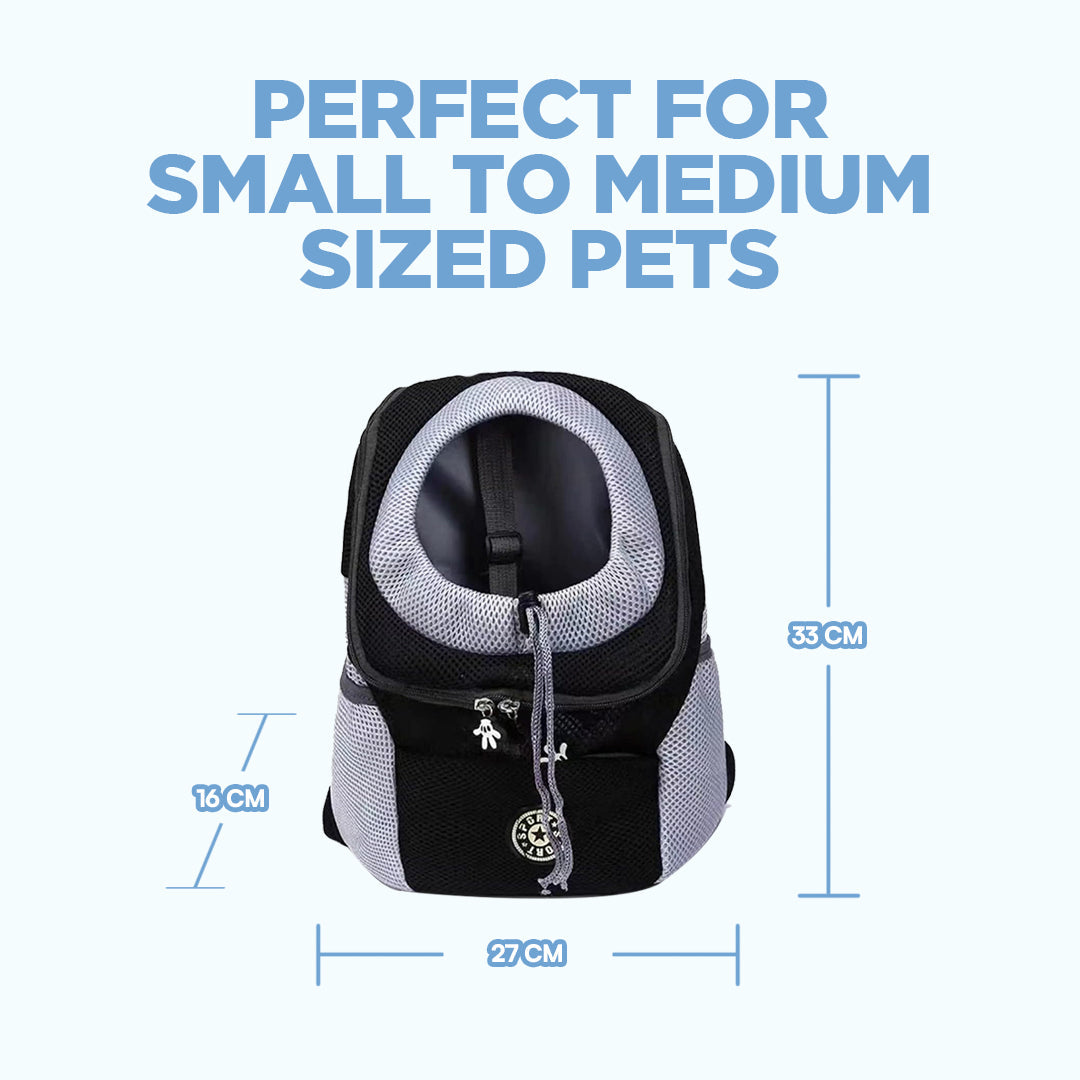 Dog's Durable Fabric Backpack Carrier | Comfortable Outdoor Adventure Pack 7