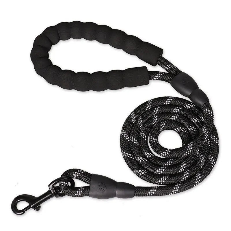 Dog's Durable Nylon Leash | Reflective Padded Handle for Comfort 5