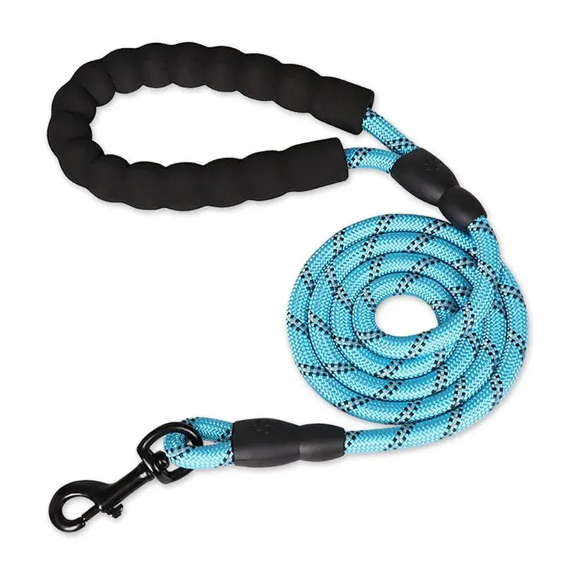 Dog's Durable Nylon Leash | Reflective Padded Handle for Comfort 6