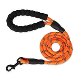 Dog's Durable Nylon Leash | Reflective Padded Handle for Comfort 8