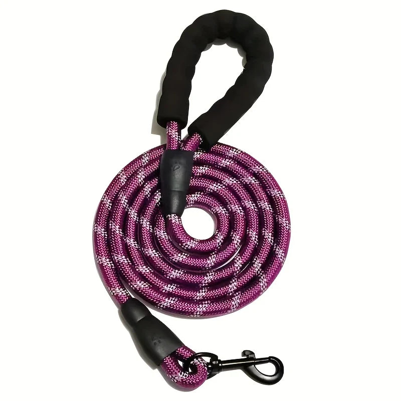 Dog's Durable Nylon Leash | Reflective Padded Handle for Comfort 9