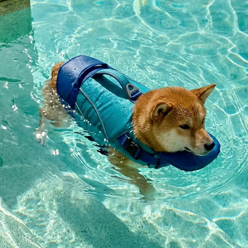 Dog's Durable Oxford Life Jacket | Comfortable Dog Swim Vest for Safety and Support 2