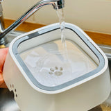 Dog's Durable Plastic Water Bowl | Innovative Non-Splash Spill-Proof Design 4
