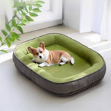 Dog's Durable Suede Dog Bed | Cozy Scratch-Resistant Pet Bed 1