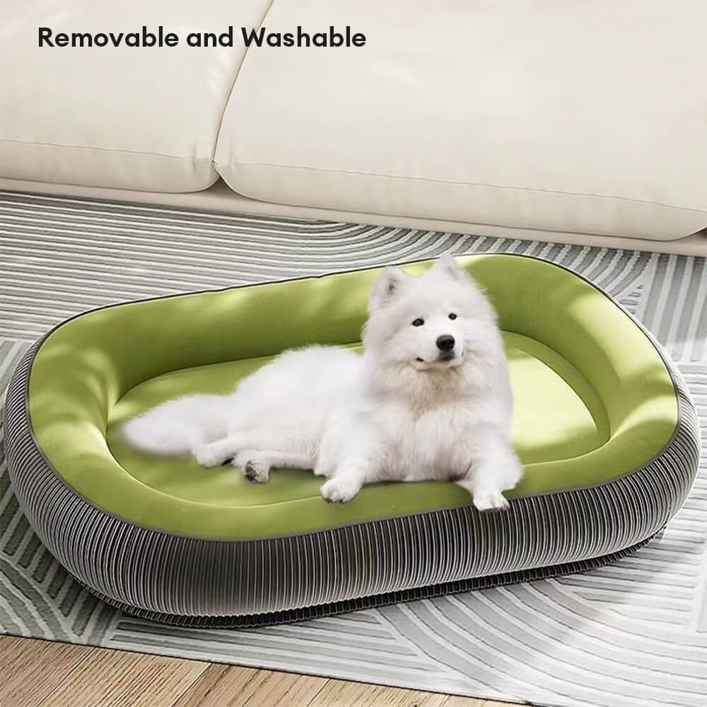 Dog's Durable Suede Dog Bed | Cozy Scratch-Resistant Pet Bed 5