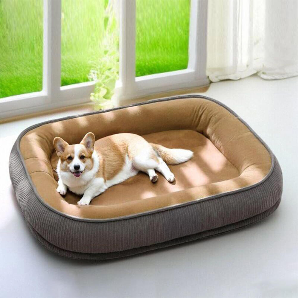 Dog's Durable Suede Dog Bed | Cozy Scratch-Resistant Pet Bed 8