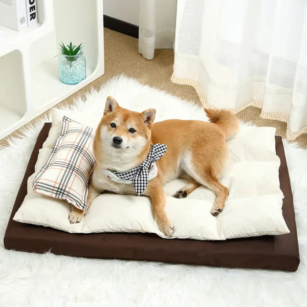 Dog's Multi-Functional Polyester Dog Bed | Comfortable Water-Repellent Cushion 0