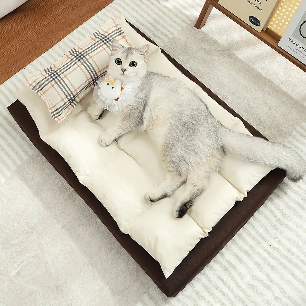 Dog's Multi-Functional Polyester Dog Bed | Comfortable Water-Repellent Cushion 8