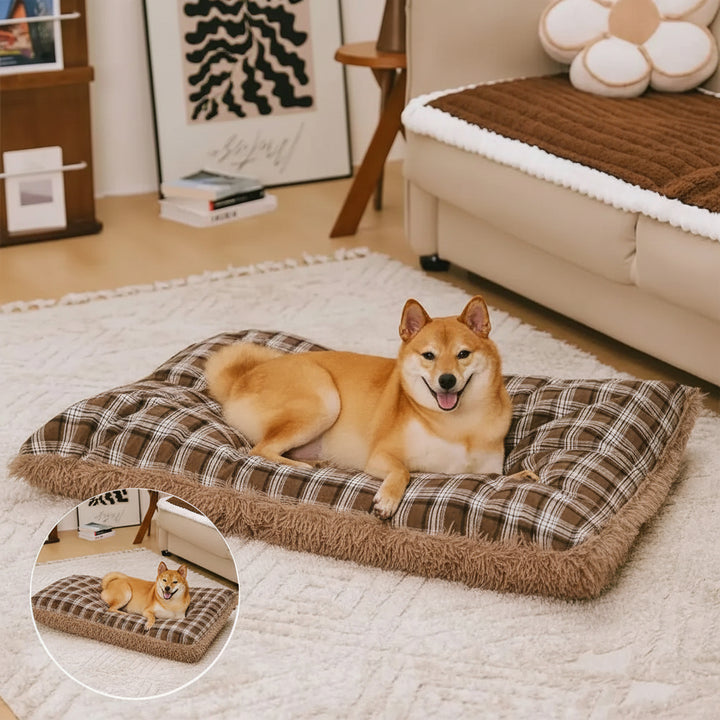 Dog's Plush Dual-Sided Calming Mat | Cozy All-Season Pet Bed 0