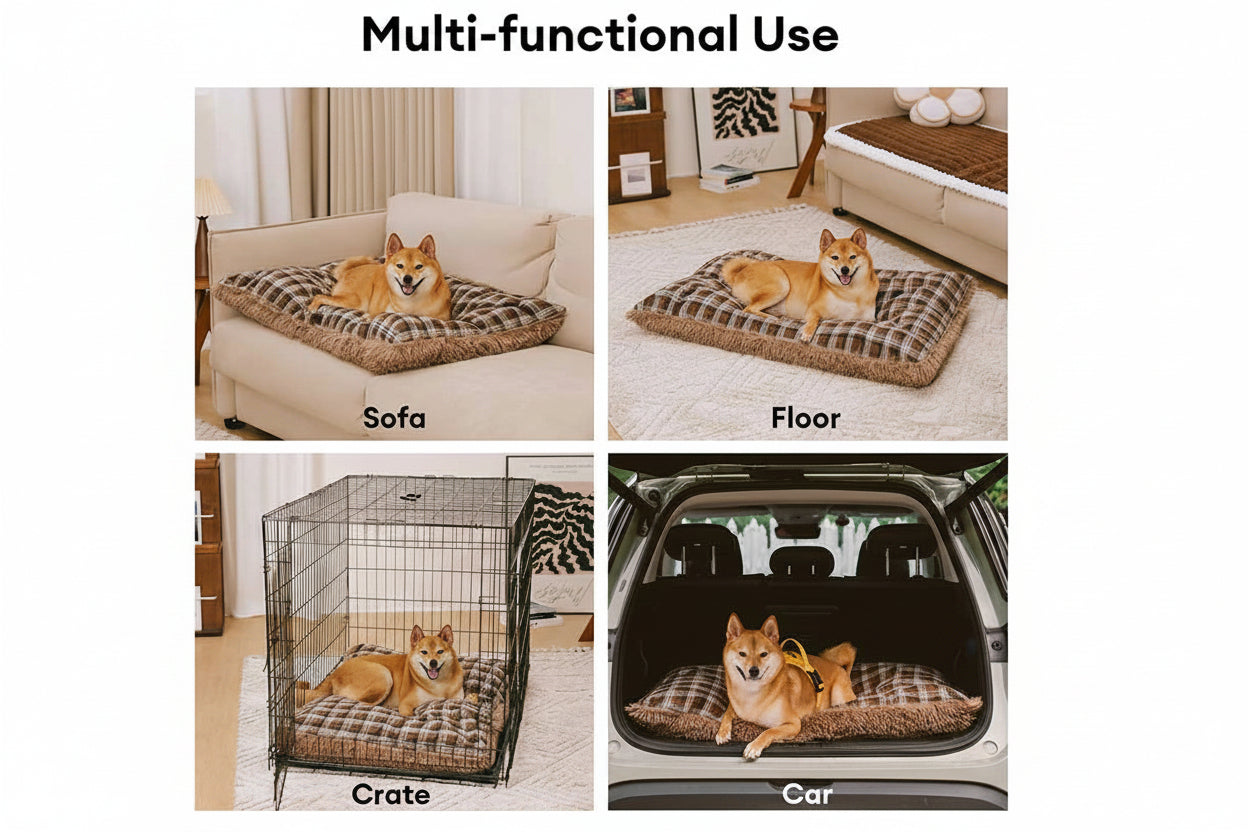 Dog's Plush Dual-Sided Calming Mat | Cozy All-Season Pet Bed 3