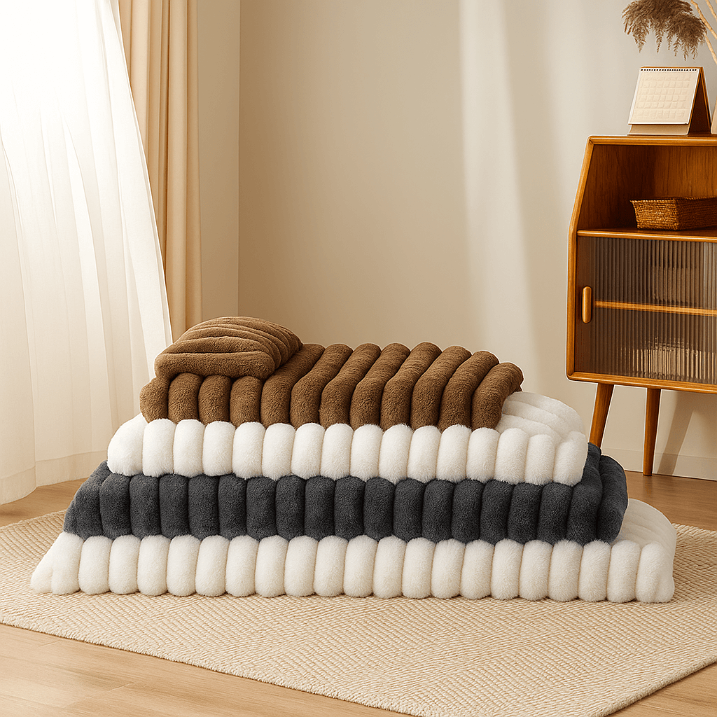 Dog's Plush Polyester Calming Bed | Thick Fluffy Comfort with Pillow 7