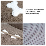 Dog's Plush Polyester Dog Bed | Cozy Deep Sleep Square Bed 4
