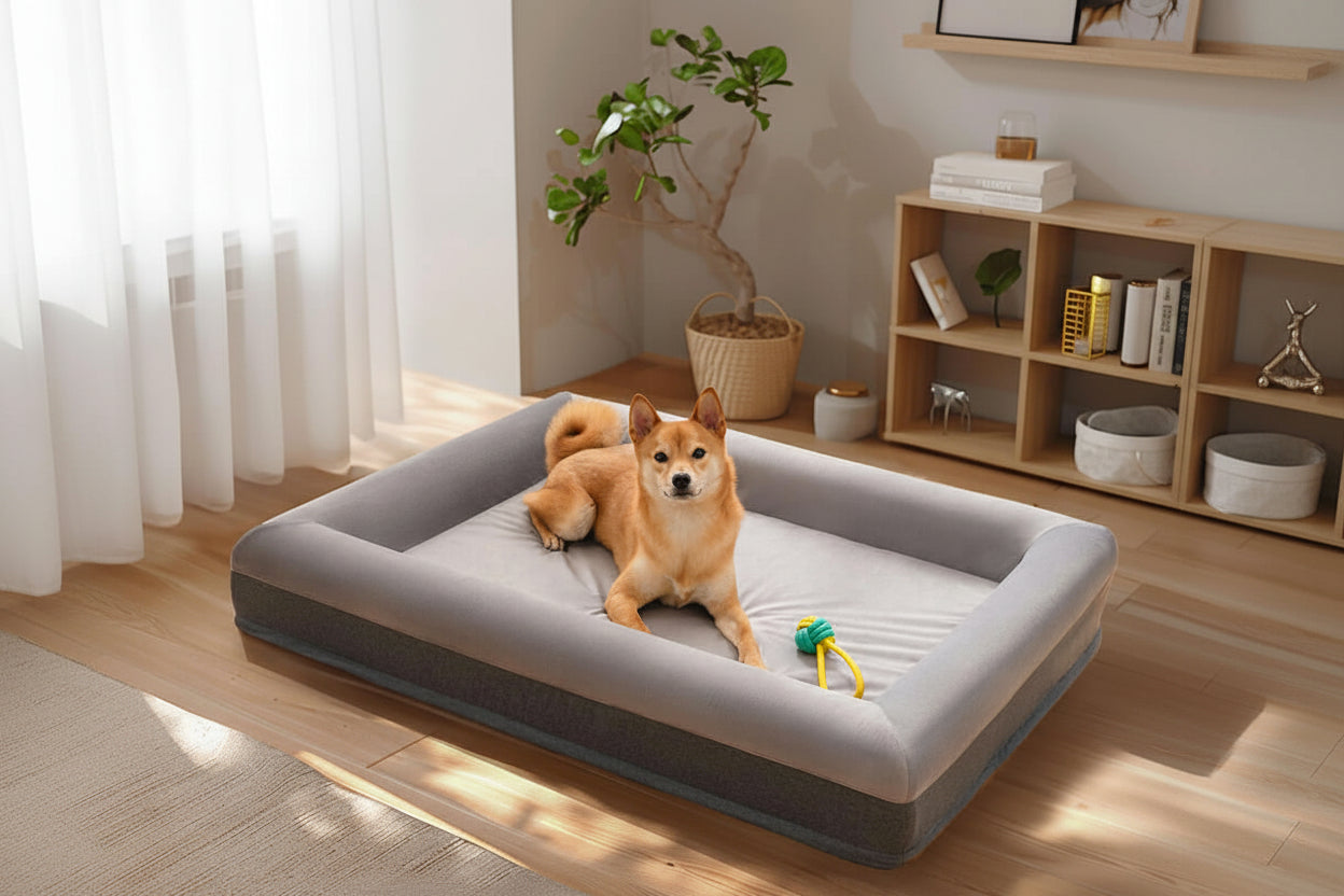 Dog's Premium Suede Orthopedic Bed | Luxurious Comfortable Supportive Sleeping Solution 3