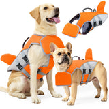 Dog's Shark-Themed Float Jacket | Adjustable Buoyancy Life Vest 4