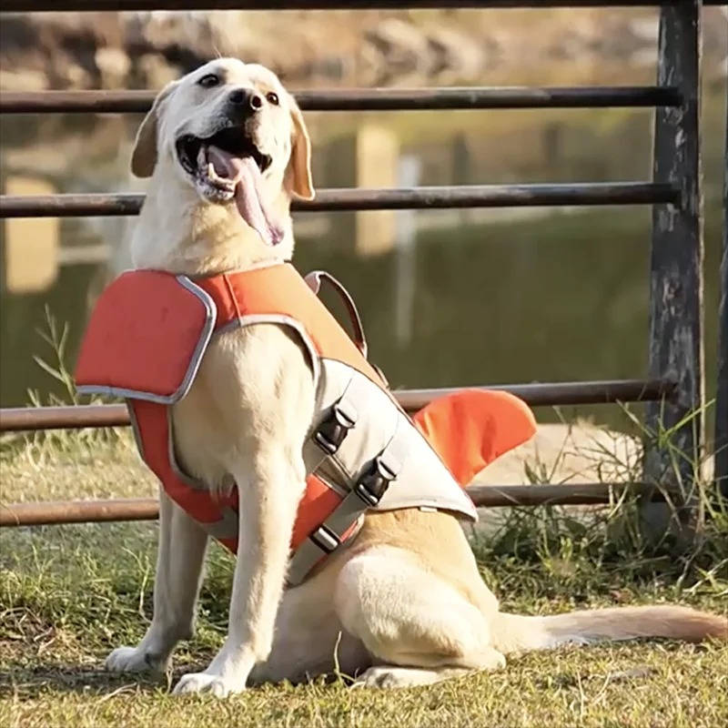 Dog's Shark-Themed Float Jacket | Adjustable Buoyancy Life Vest 8