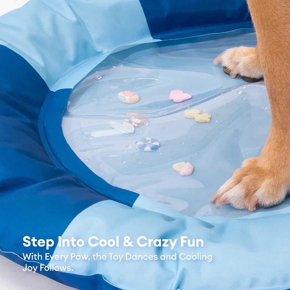 Dog's Water-Filled Cooling Mat | Soft PVC Summer Relief Bed 1